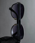 "LOEWE" Anagram logo engraved oval sunglasses