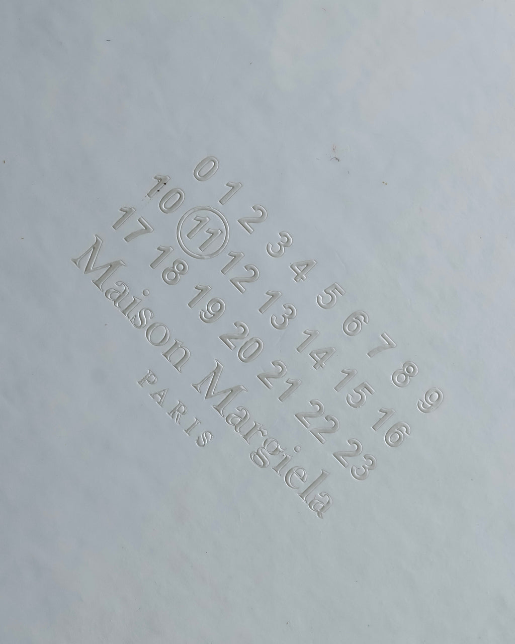 "MAISON MARGIELA" Grained leather chain wallet bag