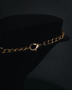 –SPECIAL– "CHANEL" 02SS Archival hammered-metal square medallion necklace