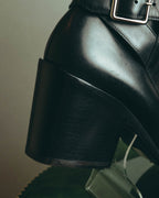 -SPECIAL- “BALENCIAGA” 2014-16’s Metal bar leather ankle boots