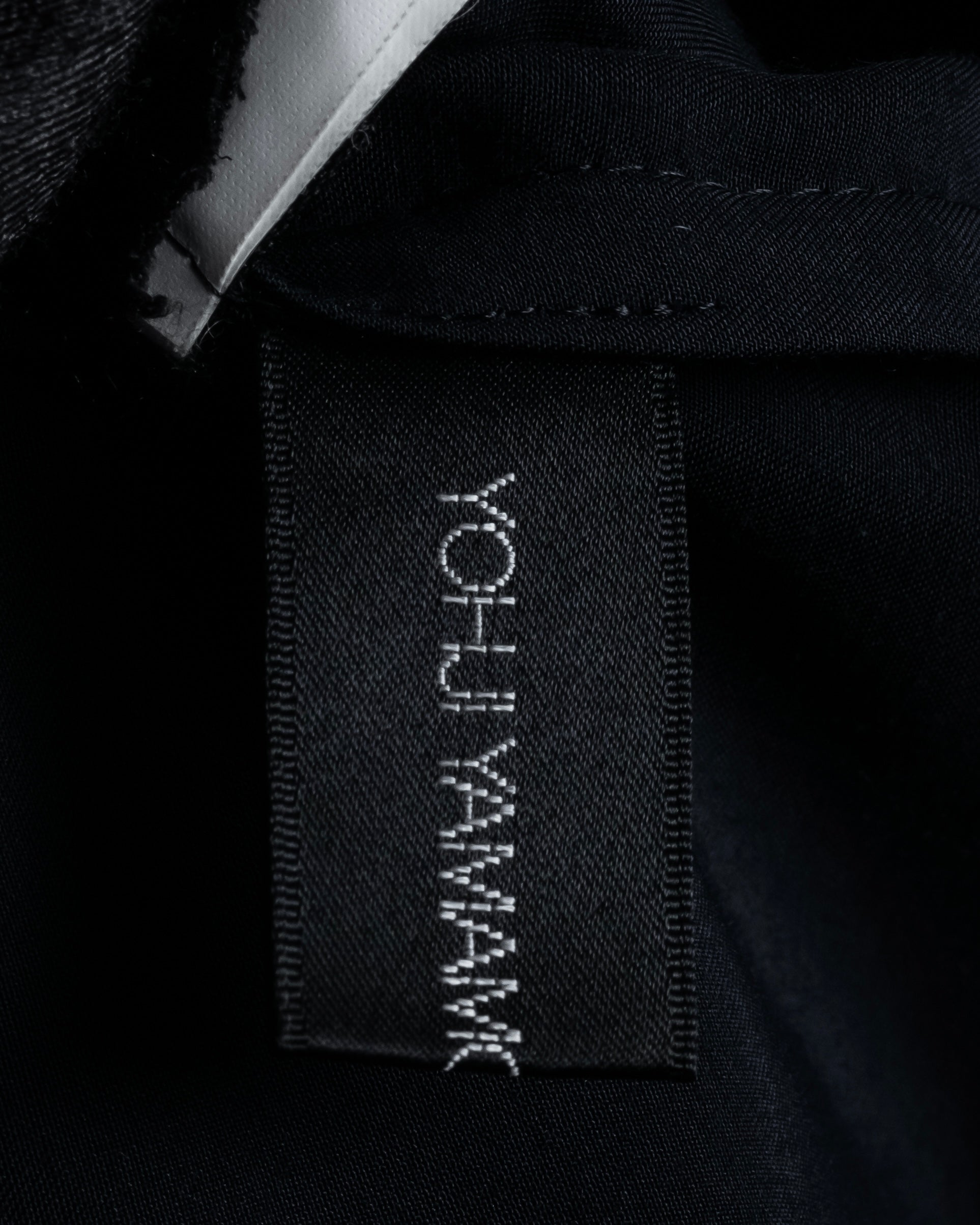 "Yohji Yamamoto +NOIR" 2005SS Rayon draping tailored jacket