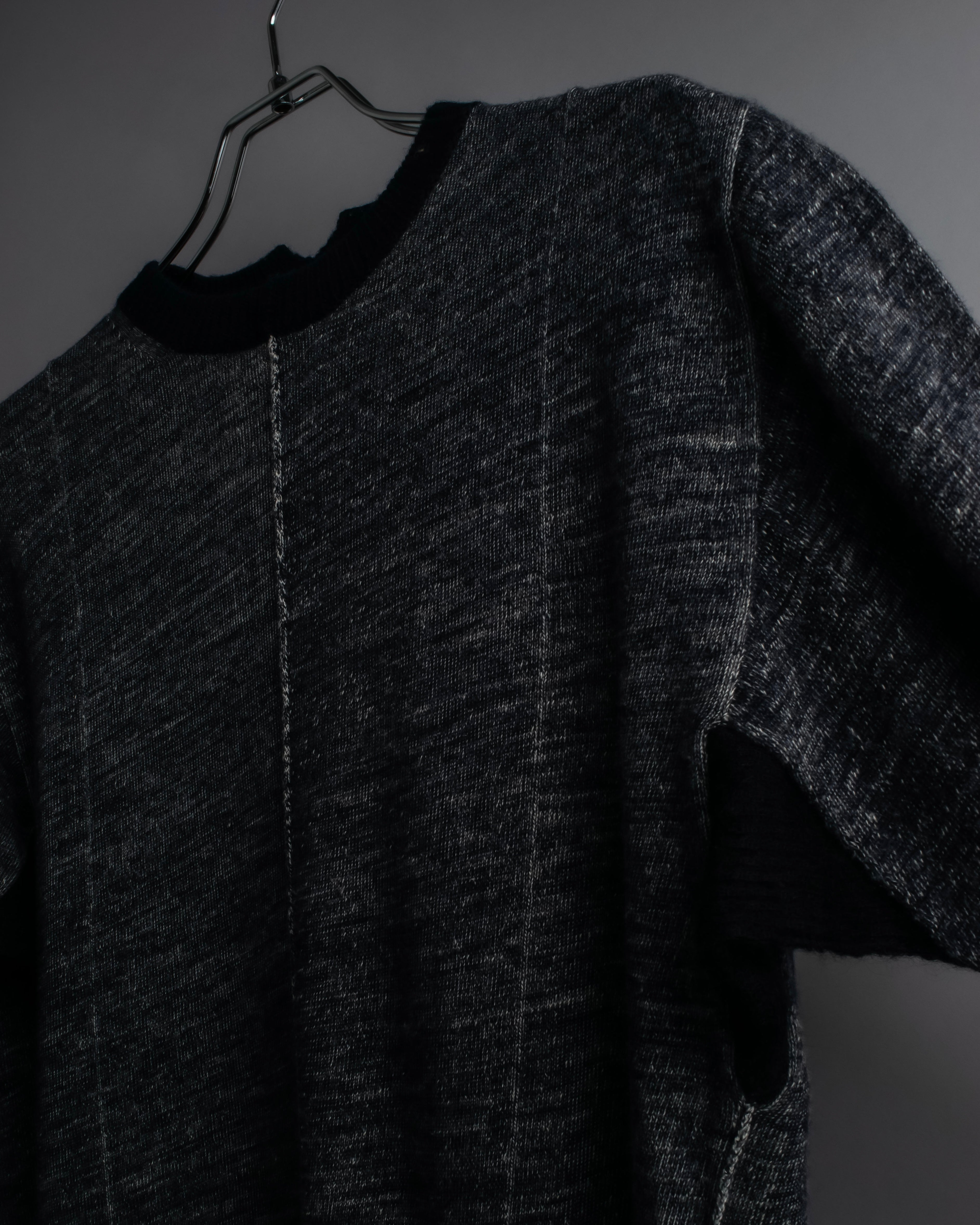 "CELINE" Inside-out stitching design knit pullover