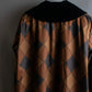 "Yves Saint Laurent Rive Gauche"
Argyle pattern velvet design shawl collar coat