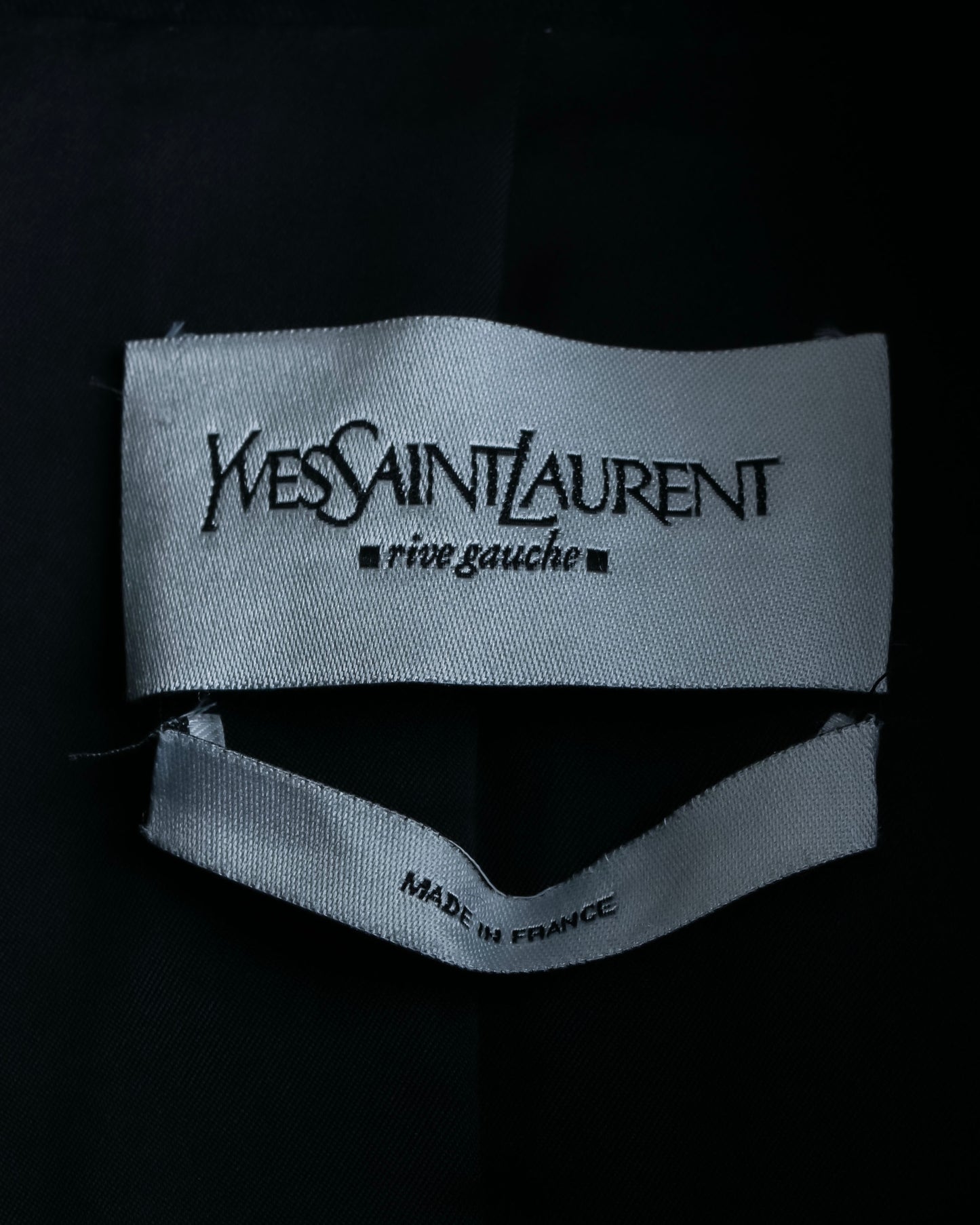 "YVES SAINT LAURENT rive gauchet " Asymmetrical frill design short blouson