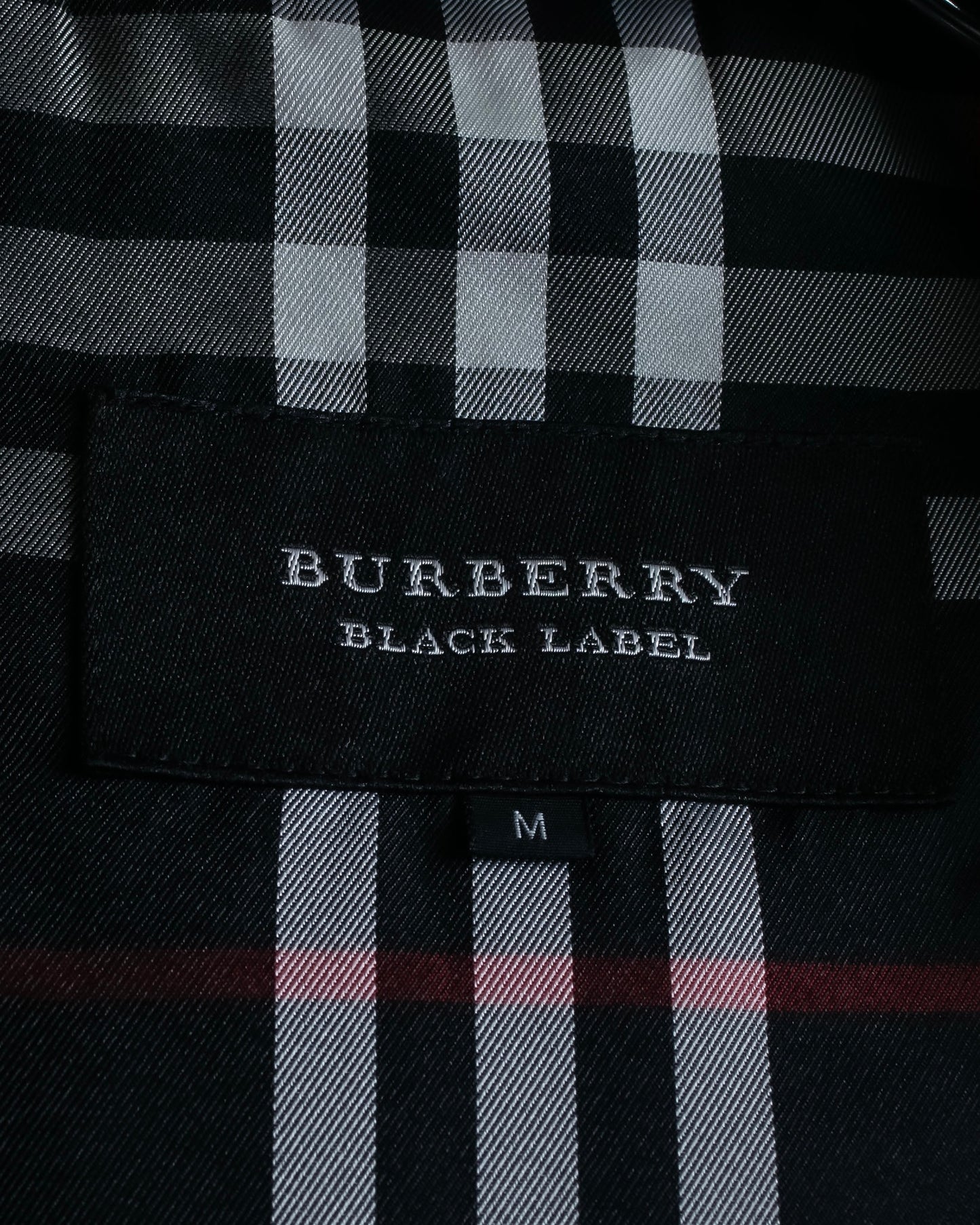 "BURBERRY Black Label" Checked nylon gather hooded blouson