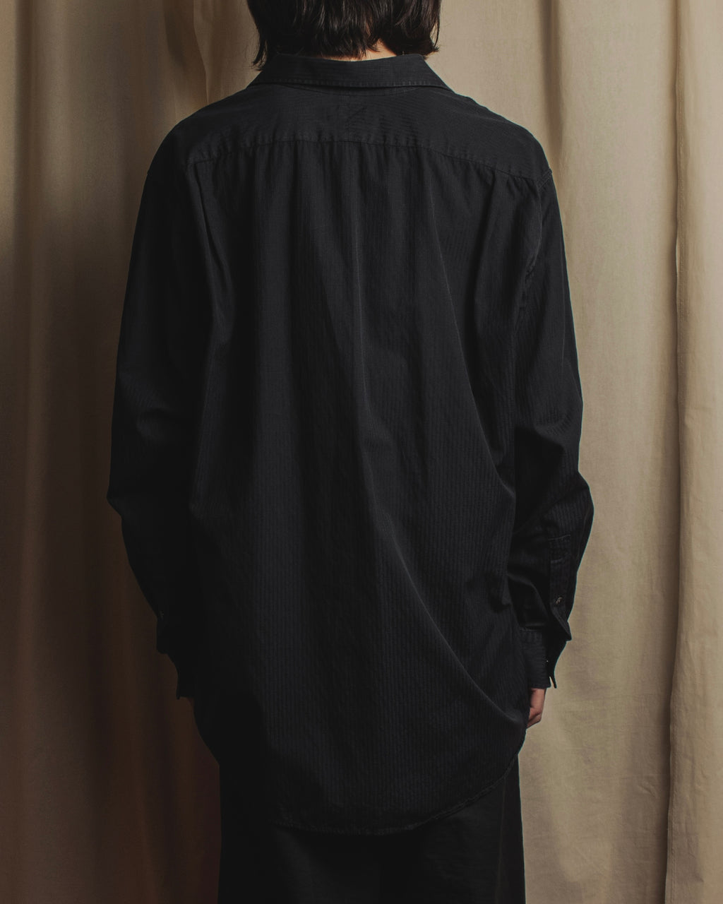 Camisa de botones con jacquard H-jacquard de los años 90 de "HERMES"