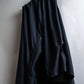 "ANN DEMEULEMEESTER" Cape draping docking design zipper sleeveless dress