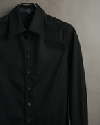 "GUCCI" 00's Black uniform long sleeve shirt