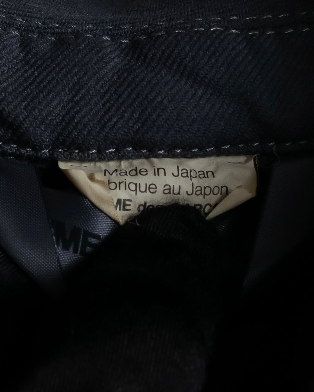 "COMME des GARCONS COMME des GARCONS" Stitchwork placket cut line coat