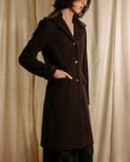 "miss Chloe" Fur collar switching design wool coat