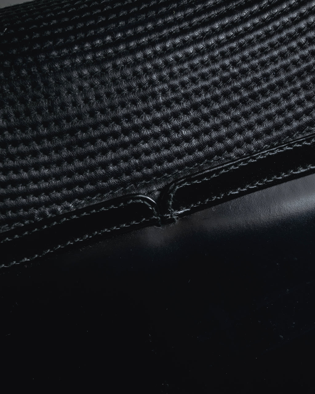 "Tiffany & Co." 80’s-90’s Structured ribbed leather top-handle bag