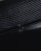 "Tiffany & Co." 80’s-90’s Structured ribbed leather top-handle bag