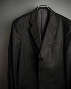 "ARMANI COLLEZIONI" Classic Italian tailoring stripe pattern set up