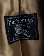 "BURBERRYS" Traditional detail double-breasted stand color trench coat