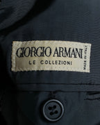 "GIORGIO ARMANI" Greige mix checkered pattern tailored jacket