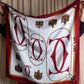 "Cartier" 2C logo printed silk square scarf