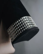 "miu miu" 2010s Jewel heel suede bow pumps