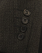 “GUCCI” Late 90’s-early 00’s military double breasted wool coat
