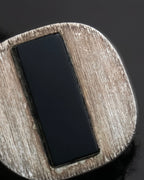 "MAISON MARGIELA" 18SS signet design silver ring