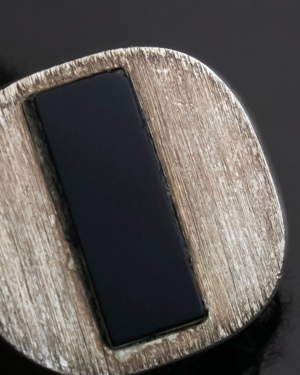 "MAISON MARGIELA" 18SS signet design silver ring