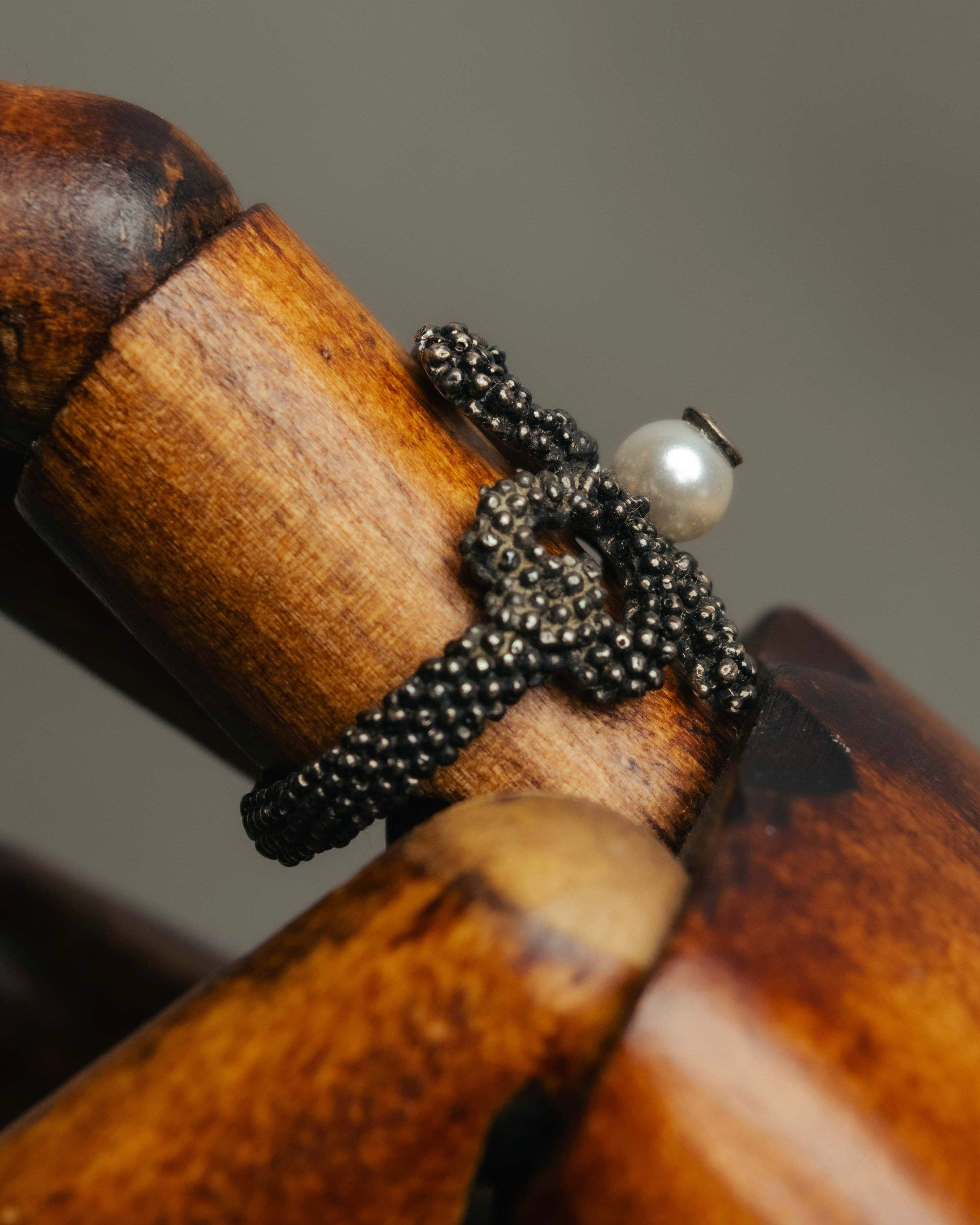 “GUCCI” 2016-20 Pearl GG flower ring