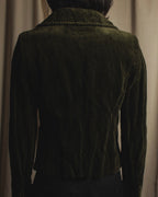 Chaqueta de terciopelo metálico de los años 90-00 de "Max Mara"