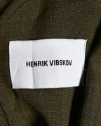 Henrik Vibskov/ Big Collar Short Sleeves Designed Shaped One Piece Khaki