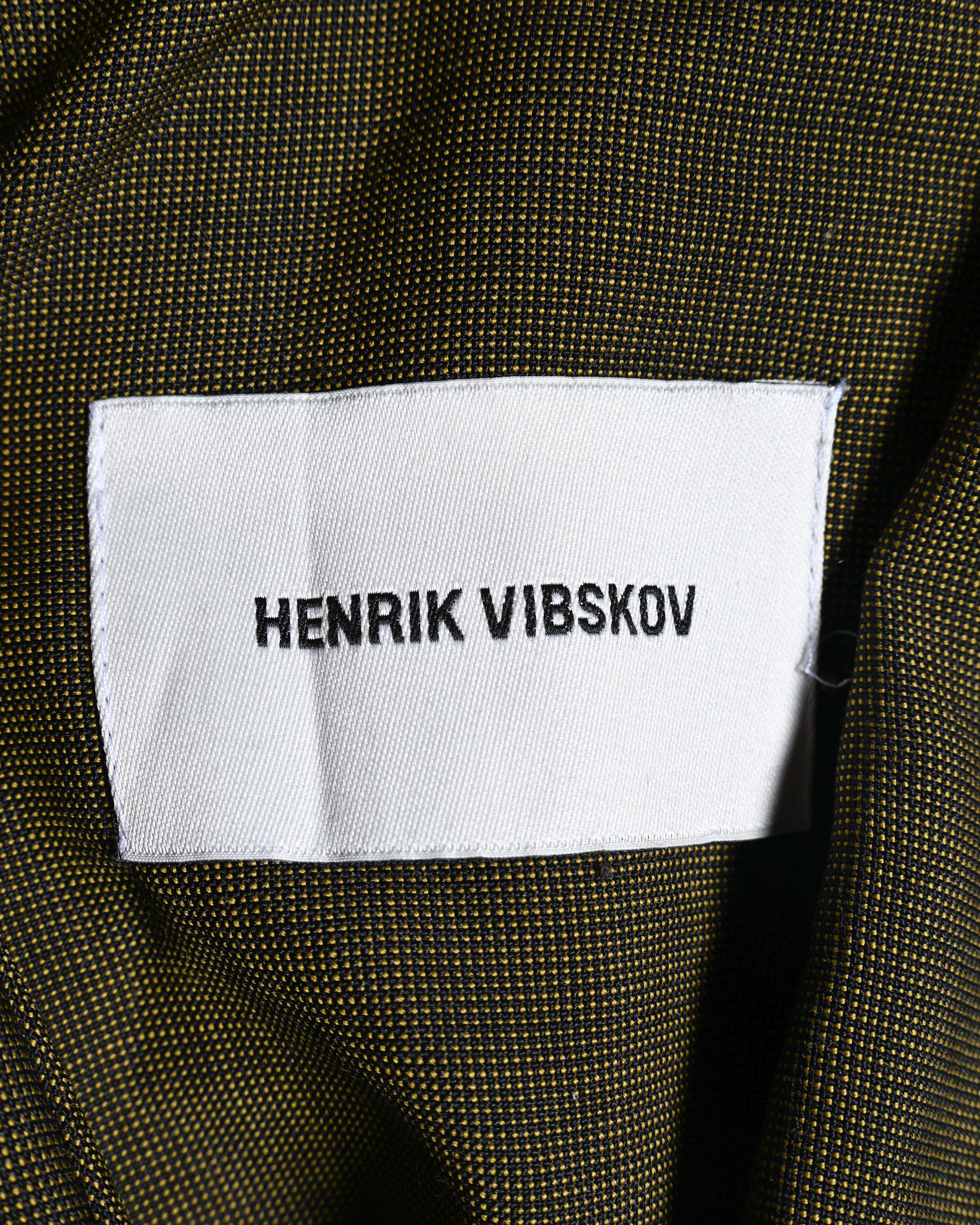 Henrik Vibskov/ Big Collar Short Sleeves Designed Shaped One Piece Khaki
