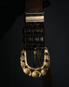 “BALENCIAGA” 2018’s- Archive-inspired spiral buckle belt