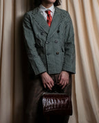 "MARNI" Geometric pattern double-breasted tailored jacket