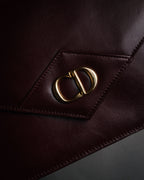 “Christian Dior” 1980’s-1990’s CD logo envelope chain bag