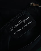 "Salvatore Ferragamo" 90’s-00’s Archive shoe embossed leather shoulder bag