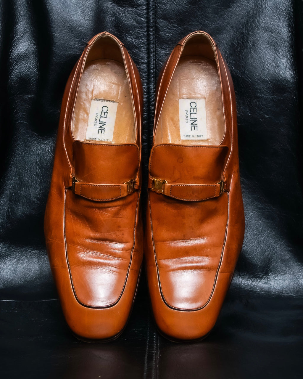 “CELINE” triomphe belt designed loafers
