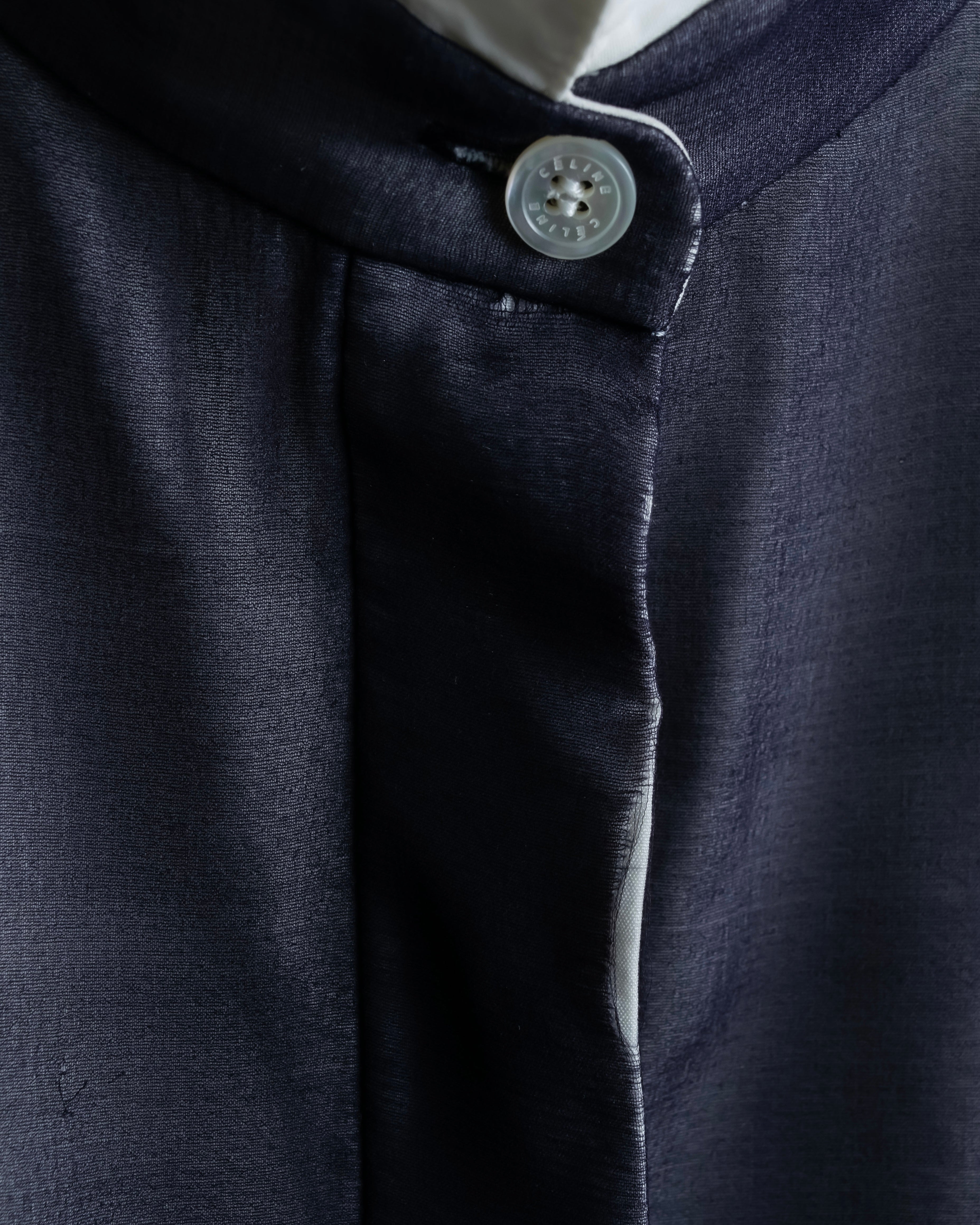 "CELINE" Combination color dress shirt