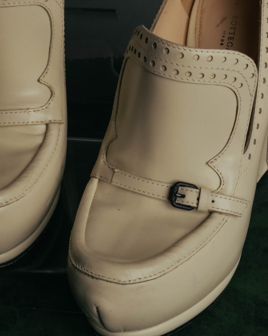 “Bottega Veneta” 2010’s Brogue platform heel loafers