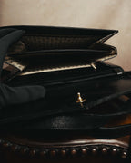 “Yves Saint Laurent” 80’s-90’s Brogue-detailed sculptural leather shoulder bag