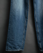 -SPECIAL- “SAINT LAURENT” 2023’s Long extreme baggy faded denim jeans