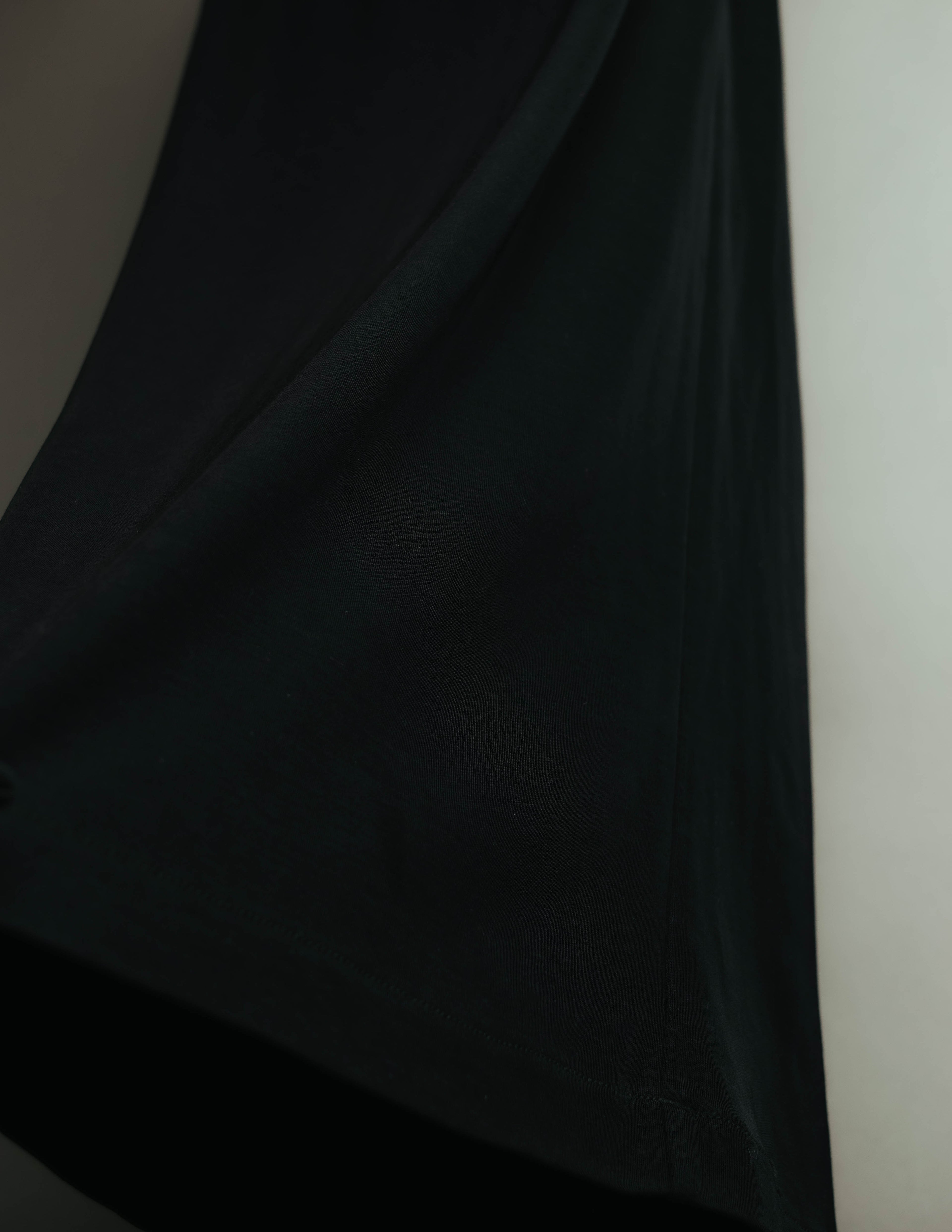 "Y's" Minimal black maxi skirt