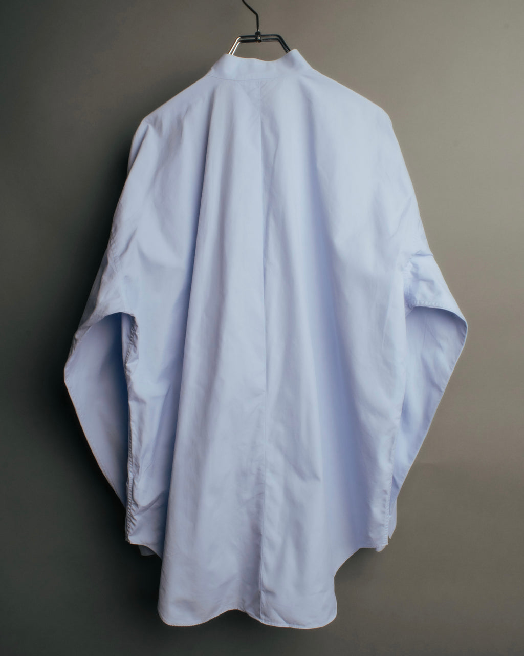 “ISSEY MIYAKE” 90’s-00’s Asymmetric stand collar cotton shirt