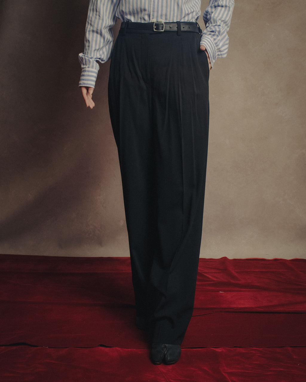 -SPECIAL- “HERMÈS“ 2000’s wool tailored trousers