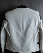 "HELMUT LANG" Seahorse motif design short jacket