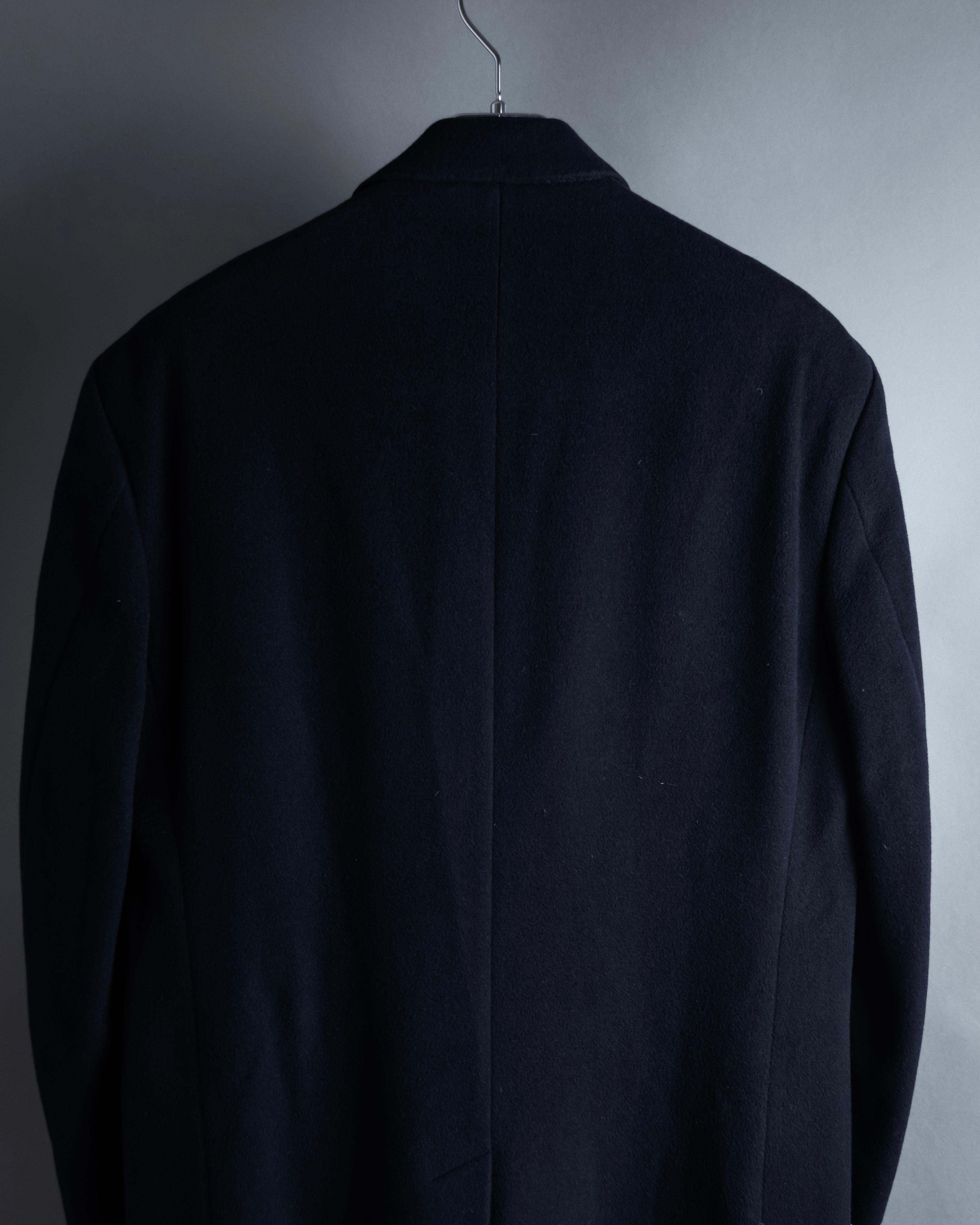 -SPECIAL- "BURBERRYS" 1980-1990's 
Classically tailored oversized 100% cashmere chester coat