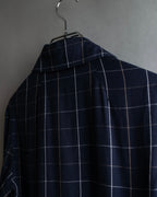 "Vivienne Westwood RED LABEL"
Windowpane print long shirt dress