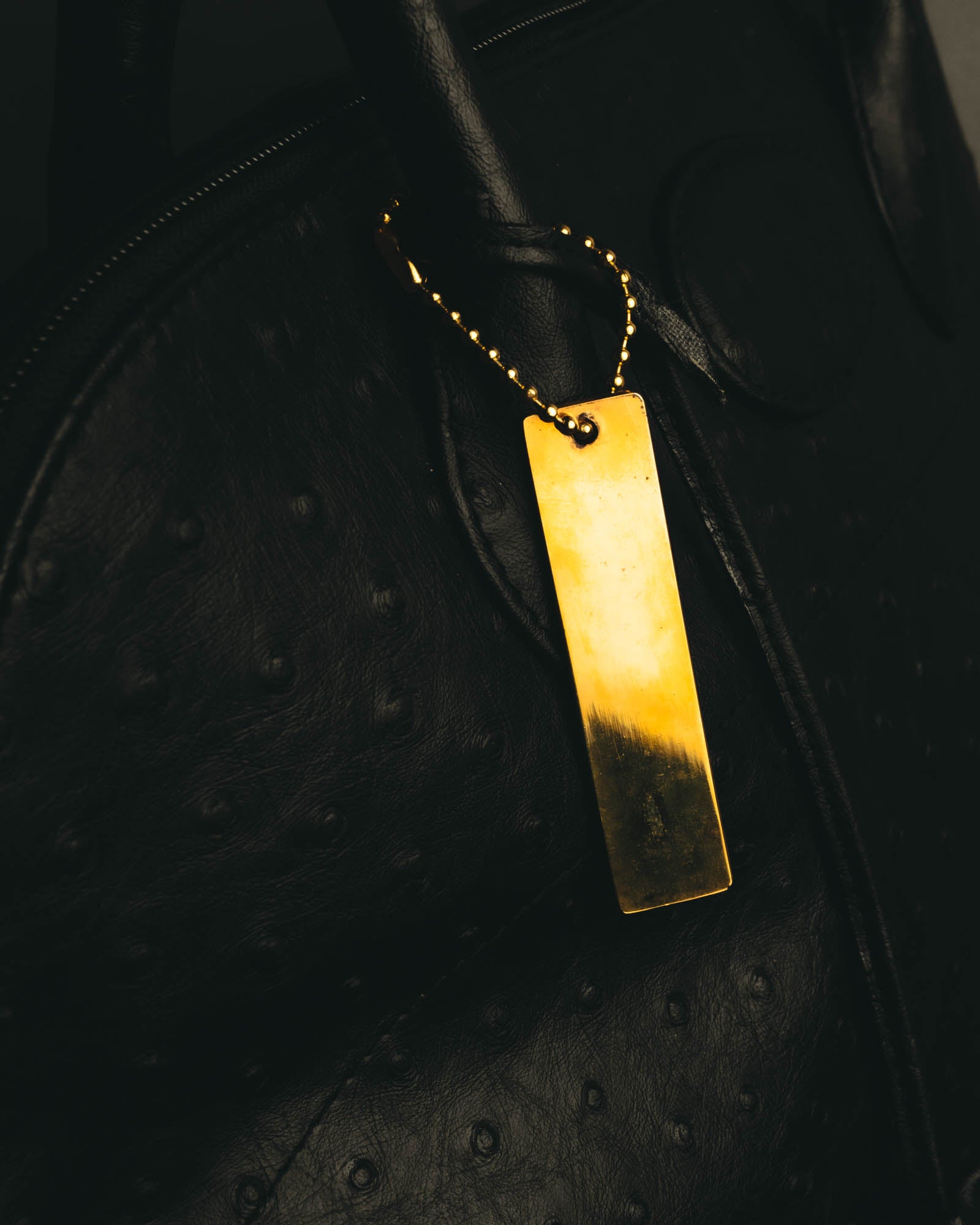 “Pierre Cardin” 80’s-90’s Ostrich leather top handle bag
