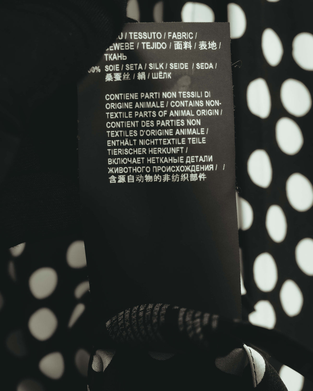 -SPECIAL- "Saint Laurent" 2019-2020 Polka dot silk long sleeve shirt