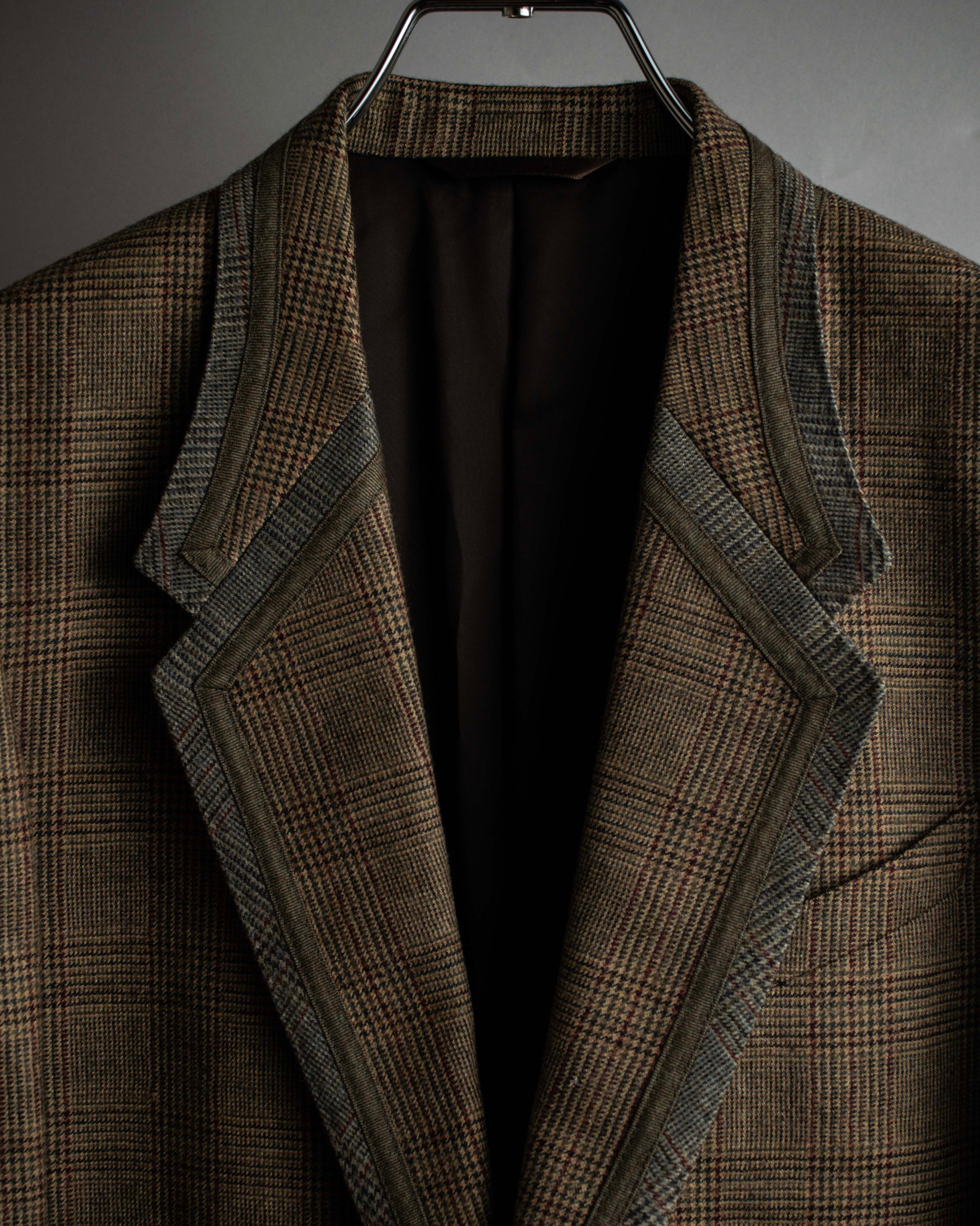 "PAUL SMITH" Flaming detail glen plaid set up