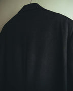 “Burberrys” Late 80’s-early 90’s deep navy double-breasted chesterfield coat