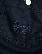 "CÉLINE" 70's-80's Sulky logo embroidered long sleeve shirt