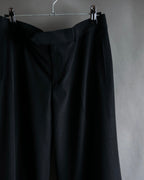 "JEAN PAUL GAULTIER FEMME"
 High-waisted straight draping slacks