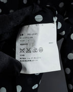 "robe de chambre COMME des GARCONS" 2002SS White dot pattern open collar shirt